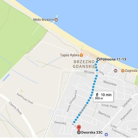 Ferienwohnung Kawalerka Nad Morzem - Lynx Danzig Exterior foto